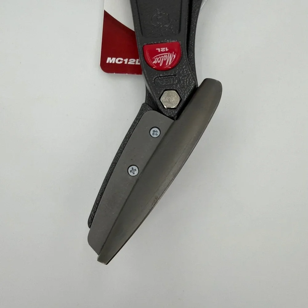 Malco Andy Snip Offset Shears 12in Gray New MC12LS Left Straight Cut